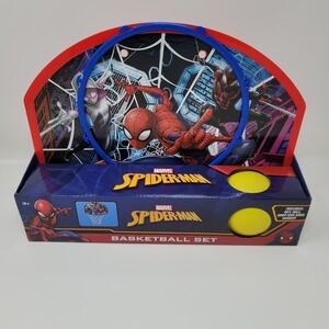 Marvel Spider-Man Basketball Set Net Ball Hoop Door Hanger Kids Activity Set New